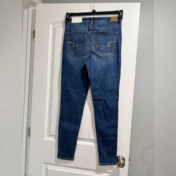 NEW NWT women’s jeans 10/30 long high rise stretch AEO‎ American eagle - Picture 3 of 9